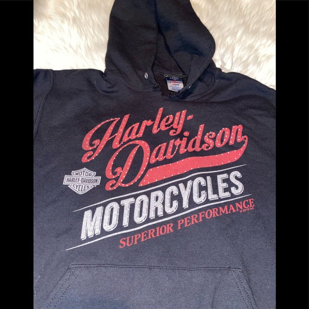 Harley Davidson patriotic pullover hoodie sweatshirt- Small